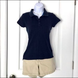 Navy short-sleeve polo shirt EUC Size XSP